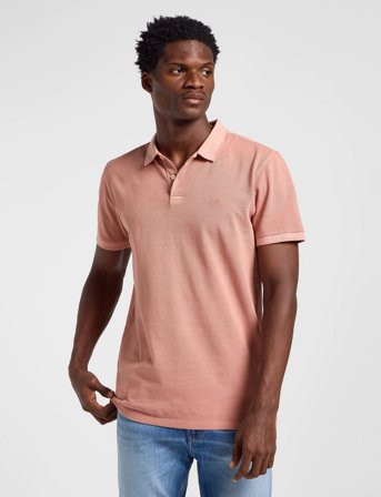 Lee Jeans Garment Dye Polo - Orange - XXL