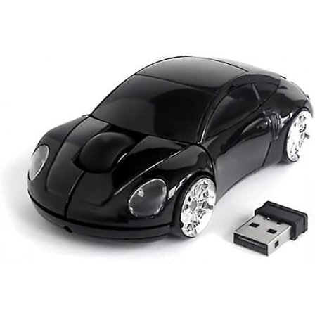 Porsche Bil Optisk Trådløs Lydløs Mus Sort[D]