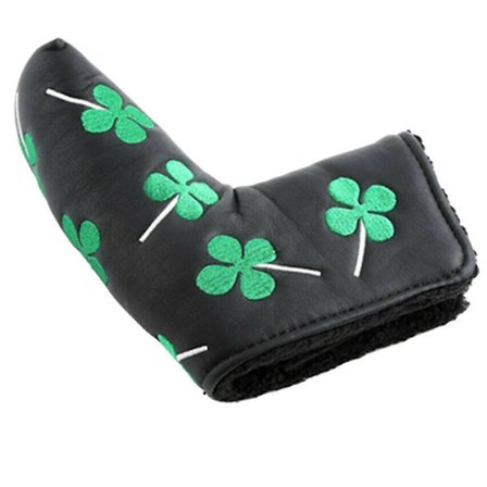 Golf Putter Hodetrekk Golfkølle Trekk Firekløver Trykt (1 Stykk, Svart)