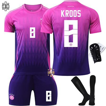 Tyskland Bortalandslagströja 2024 Toni Kroos Jersey #8 22 8 Kroos