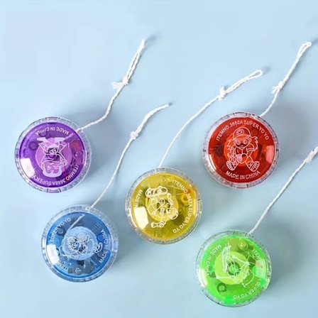 5 kpl Valoisia Jo-jo Palloja - Kirkkaat Värit, Helppo Pelata - Värikäs Valikoima Jouluksi [GKS]