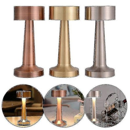 Laddbar LED-bordlampa med beröringskänslig sensor, skrivbordslampa, sovrum, restaurang, bar, inredning