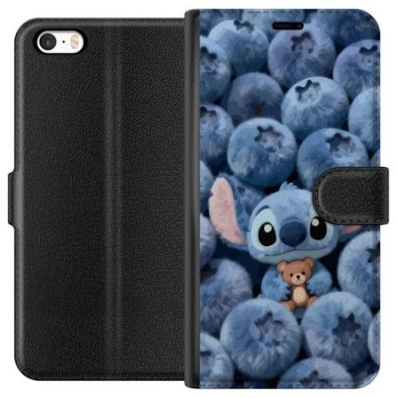 Kompatibelt Lommeboketui til Apple iPhone 5s Lady Gaga minimalistisk plakat med gitar og monokrom design