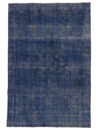 Colored Vintage Rug 226X340 Dark Blue/Black Wool
