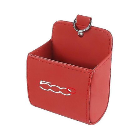 Bil Förvaringsväska Luftventil Instrumentbräda Snygg Hängande Läder Organizer Box För Fiat 500 500c 500x 500l Abarth 695 Biltillbehör