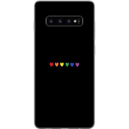 Samsung Galaxy S10 Gjennomsiktig deksel Stolt Hjerter