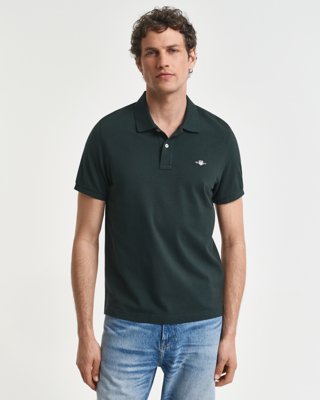 GANT - Klassisk piquéskjorte i regular fit til herre tartan green