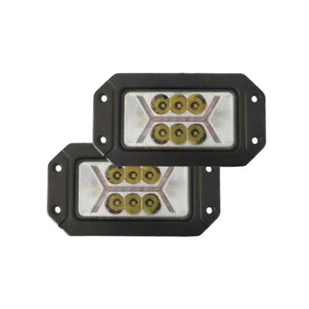 Arbeidslys Rektangulær Med Dagslys Front Bar Led Spotlights Tåkelys Signal Lys