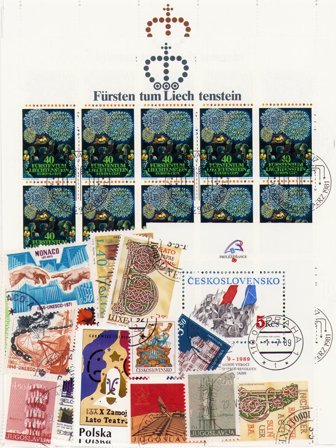 Kunst/Kultur - Frimærkepakke - Stemplet