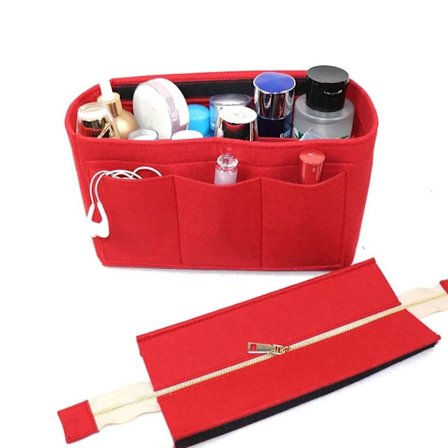 Håndtaske Organizer Indsæt Tote Bag Liner Bag RØD 27X16X14CM