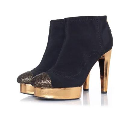 Chanel Vintage Pre-owned Læder stvler Sort, Dame Vintage Sko