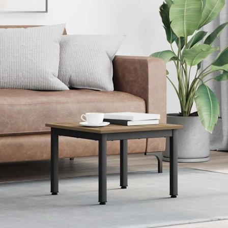 Soffbord Vidaxl Soffbord Ek hantverk 50 x 50 x 36 cm Ingenjörsträ