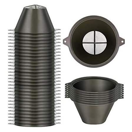 30 stk malingsfilter 100 mm plastmalingsfilter med fin nylonmesh gjenbrukbar industriell nylonmesh maling for filter