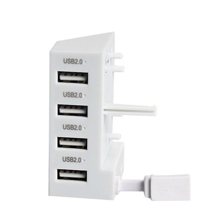4-ports USB 2.0-adapter, USB-hub, förlängningsadapter för