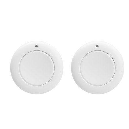 2 stk. 433MHz Trådløs RF Lyskontakt Fjernbetjening Ventilator Lampe Smart Knap Kontakter DC 9V
