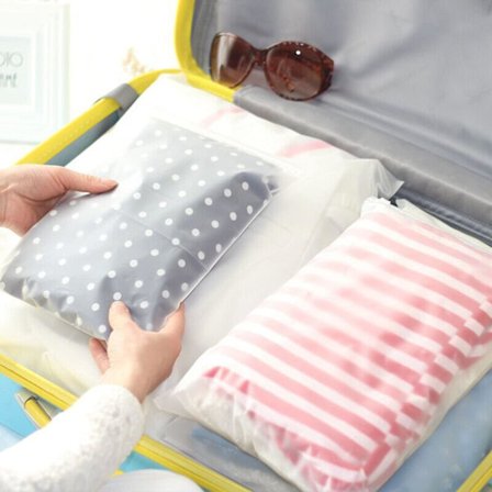 (5 størrelser) 25 stk. gjenlukkbare poser med glidelås, transparente frostede plastposer med