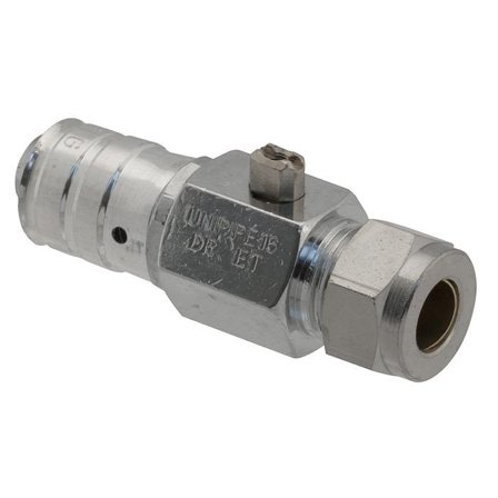 Uponor 1873399 Presskoppling med kulventil, Installation