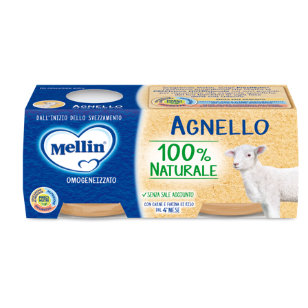 Mellin Omogeneizzato Agnello 2 X 80g