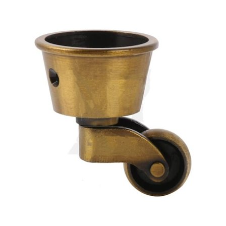 Rund kop i europæisk stil, antik hjulmøbel zinklegering spisebordsskab justerbart hjul sofa hjul tilbehør