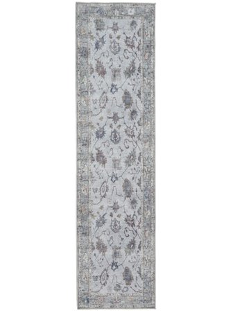 Gizani Oriental Możliwość Prania 80X300 Mały Niebieski Chodnik Dywan Bawełniany