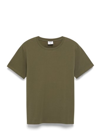 Stretch Cotton Tee Green Filippa K