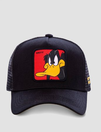 Capslab Daffy Duck Trucker Czarny Czapki z daszkiem Unisex - Kids Brand Store