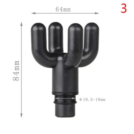 1 st Universal Fascia Massage Gun Huvud Massager Kropp Avslappnande Fascia Massage Gun Huvud Ersättning Silikon Huvud Massager Set~06825