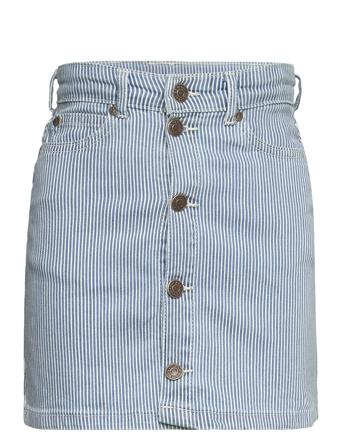 Tnstripe Skirt Dresses & Skirts Skirts Denim Skirts Blue The New