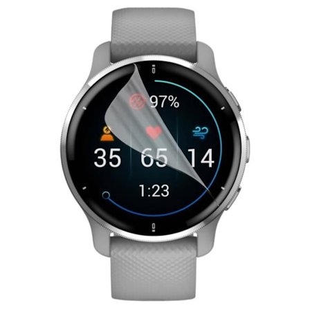 Näytön suoja Garmin Venu 2 Plus - 43mm [Paketti 6] Kestävä ultra ohut muovisuojakalvo Phonillico