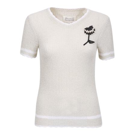Maison Margiela Flower pullover inbo, Dame