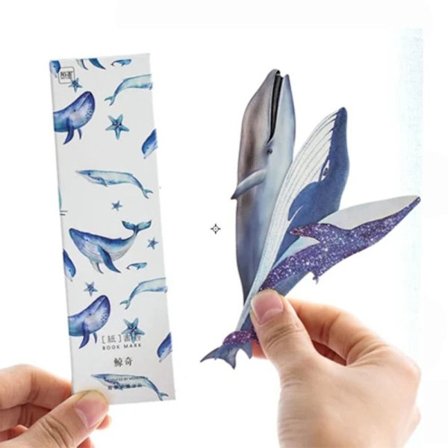 30st/pack Valfisk Papper Bokmärke Brevpapper Bokmärken Bok