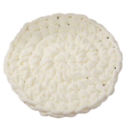 Strikkede runde pude fortykket tyk tråd håndvævet pude,50*50cm