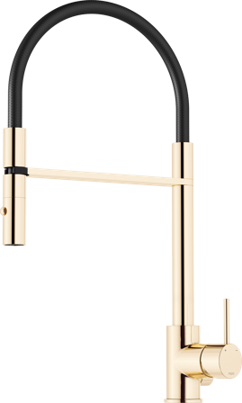 Mora INXX II miniprofi Köksblandare med diskmaskinavst., polerad mässing PVD, Badrum