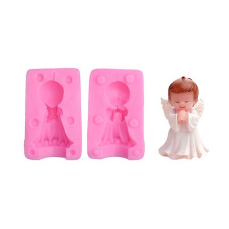 3D Engel Silikoneform til DIY Lys Sæbe Chokolade Slik Bageværktøj