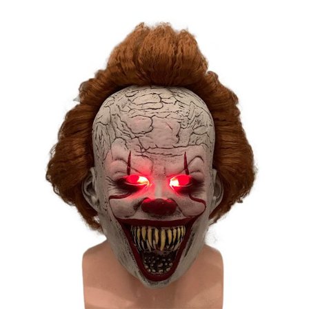 Joker Back To Soul 2 Pennywise Maske LED Lys Paryk Hovedbeklædning Horro