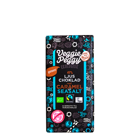 Veggie Peggy Choklad Karamell & Havssalt 85 g