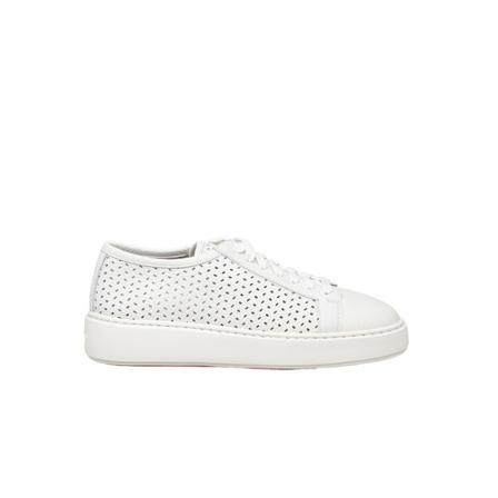 Santoni Cleanic sneakers perforated , Wit , Dames , Maat: 37 EU