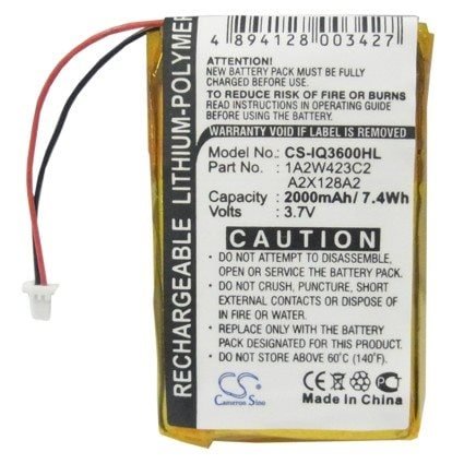 Batteri for navigator, GPS for Garmin iQue 3200, iQue 3600, iQue 3600a