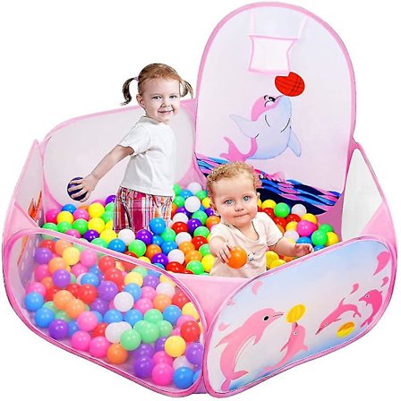 Lekstuga, Barnpool 120cm Lekhage Baby Baby Bollhav Pool Pop Up Koja
