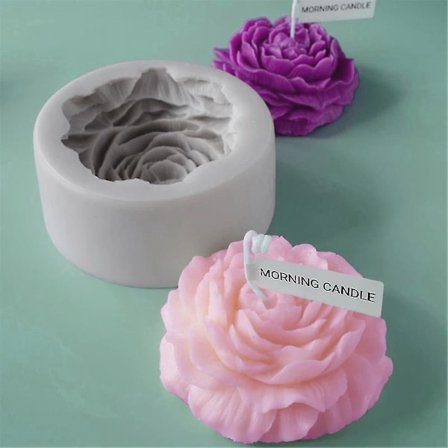 Aromaterapiakynttilämuotti Väri Peony Resin Silikon Art Deco