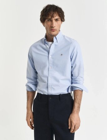 GANT Slim Oxford Shirt - Blue - 4 xl