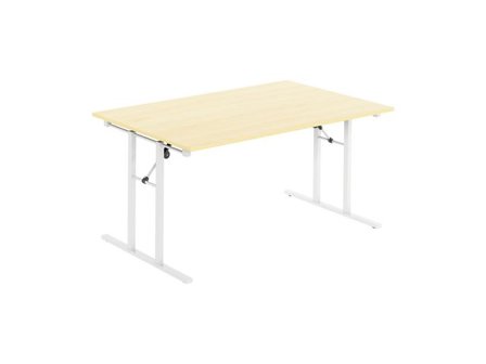 DENORD DESIGN Fällbord 1600x800x730x25 björk/vit - Lyreco - Kontorsmöbler och inredning - Bord och hurtsar - Fällbord