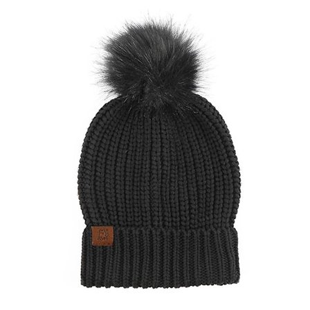 Hatt for kvinner og menn Vinterlue Dame Mansjett Beanies Lue Varm Luer Svart