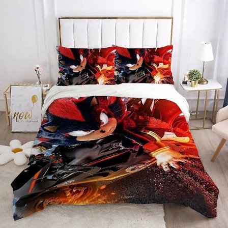 x170 Sengetøj Bjørnebetræk Dynebetræk Sengesæt Dyne s-shadow h-pindsvin Betræk Dynebetræk S-sonic 3-delt Sengesæt (1 Dynebetræk