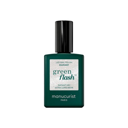 Manucurist GREEN FLASH - Smalto Semipermanente Diamant 15ml - Smalto Effetto Gel