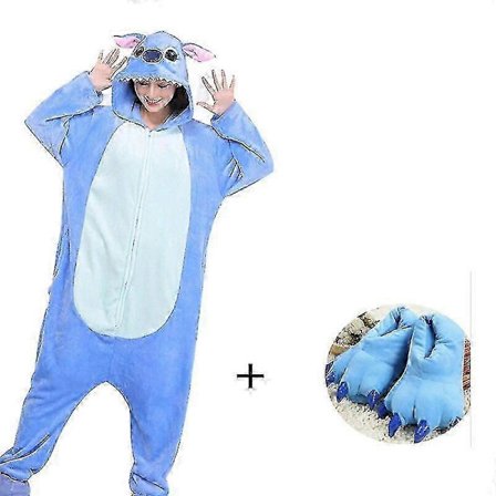 Herre Pyjamas (xxl 180-200cm) Kigurumi OnesieKompatibel med Voksne Kvinder Hjemmesko Lynlås Dyr Pyjamas Heldragt Pijama Cosplay Kostume Gave