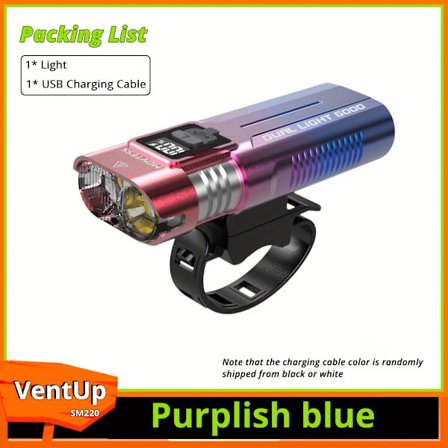 Superstark LED-cykellampa i aluminium, utomhuscykellampa med snabb USB-laddning