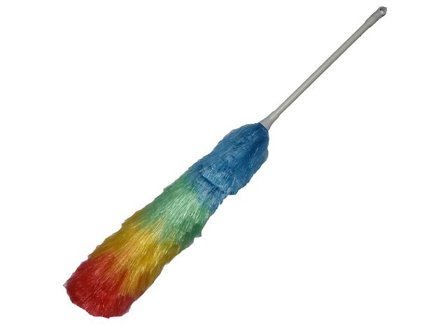 NORDEX Dammvippa med långt skaft, polyester, 50 cm, blå, grön, gul och röd - Lyreco - Städ och hygien - Städredskap - Dammvippor och intriörmoppar