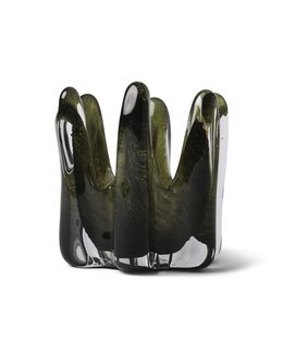 Ljuslykta Baronessa Grön/Svart - 10,5x10,5x11,5 - Form Living