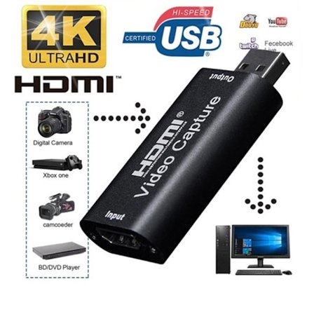 Videoopptakskort o Capture Adapter HDMI til USB 3.0 Definitio